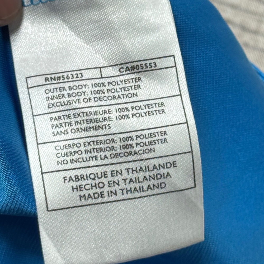 Y2K Nike Basketball Jersey Men's XL Blue Swoosh Gym Sleeveless V-Neck Silver Tag - Picture 8 of 9